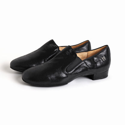 MINEJAS.MT040 Men’s Sparkly Slip-On Italian-Style Teacher Dance Shoes