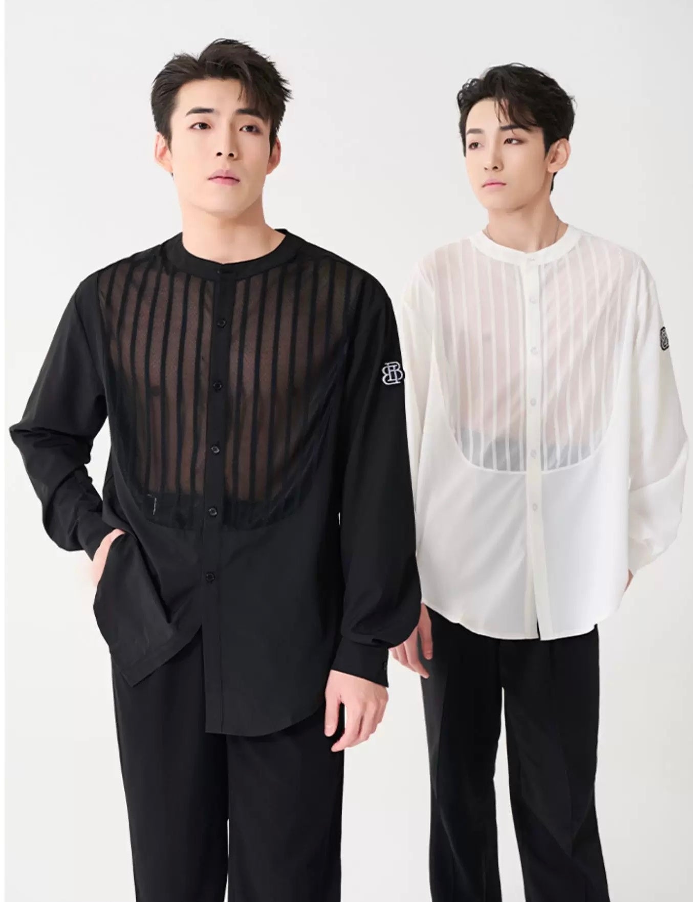 BOBO.L006MTE MENS OVERSIZE SPECIAL DESIGNED LATIN SHIRT