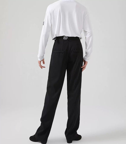 BOBO.L007MTE Mens Classic Latin Dance Shirt