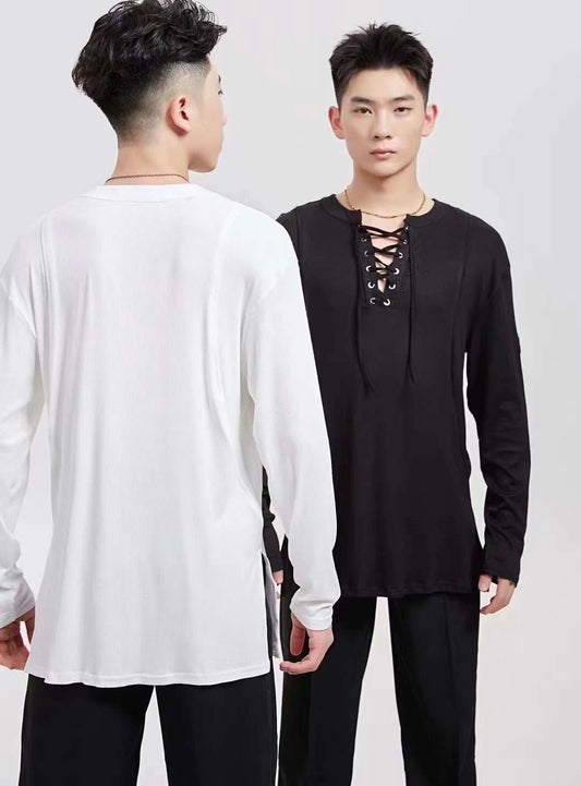 BOBO.L011MTE Men's Professional Latin Practice Wear for Training & Performance - Mine·Jas