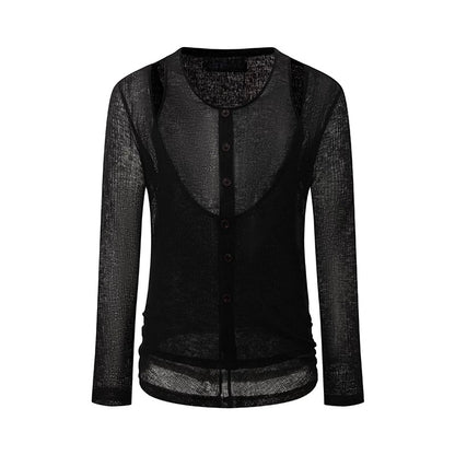 DUYQ.New Men-003 Vest plus Deep V-neck Two-piece Set Standard Latin Dance Practice Top