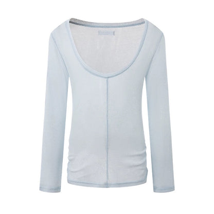 DUYQ.New Men-005 Minimalist Deep U-neck Pullover Top - New Standard Latin Dance Practice Wear
