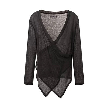 DUYQ.New Men-006 Asymmetric Cross Loose Top - New Standard Latin Dance Practice Wear