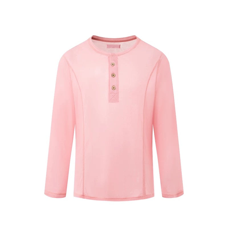 DUYQ.New Men-007 Loose and Comfortable Long-sleeve Top - New Standard Latin Dance Practice Wear