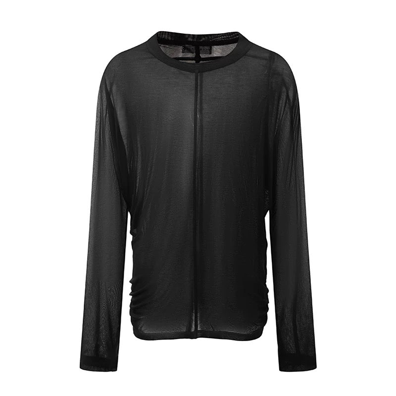 DUYQ.New Men-009 Minimalist One-Button Hook Finger Top - Standard Latin Dance Practice Wear