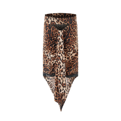 DUYQ children's style "Leopard Hidden Xia Ying" 005 top gymnastics suit girls Latin dance practice suit professional - Mine·Jas