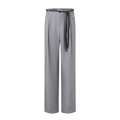 DUYQ Men's Series 009 Elastic Drawstring Straight Pants Latin Dance Practice Suit Advanced Professional