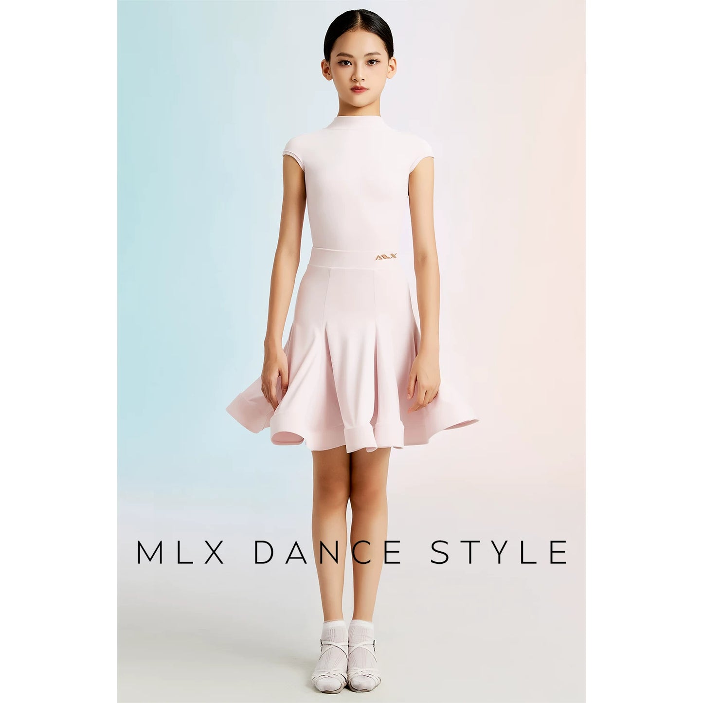 MLX"Cloud Velvet" New Girls' Dance Grading Exam Uniform Advanced Children's Latin Dance Competition Clothing
