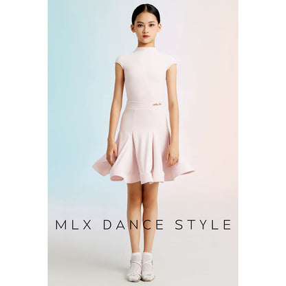 MLX"Cloud Velvet" New Girls' Dance Grading Exam Uniform Advanced Children's Latin Dance Competition Clothing