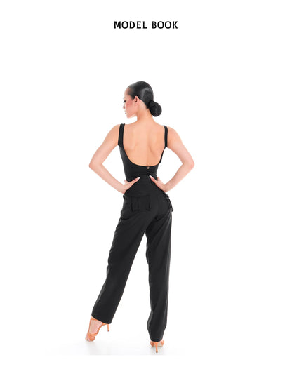 DUYQ "Female Teacher Series" 010 Minimalist Advanced Sense Straight Pants Latin Dance Suit Practice Teaching