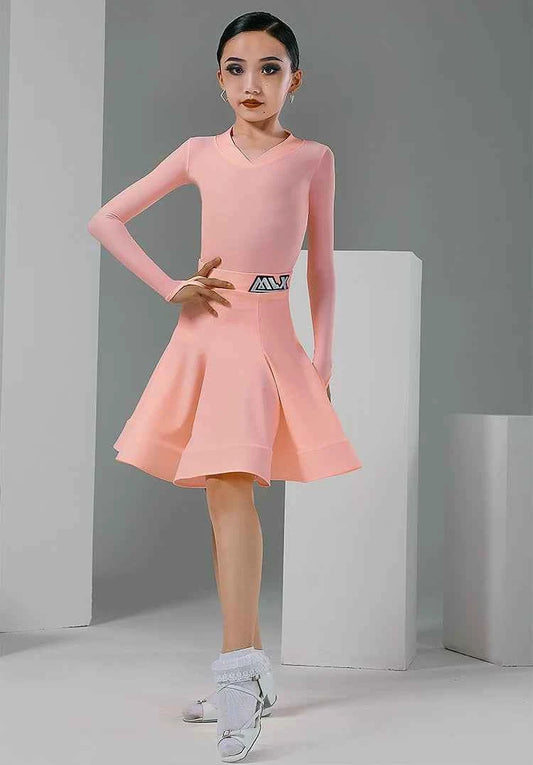 MLX8912 Children's Latin Dance Costume Girls' Competition Grading Regulations National Ball Dance Children's Performance Costume