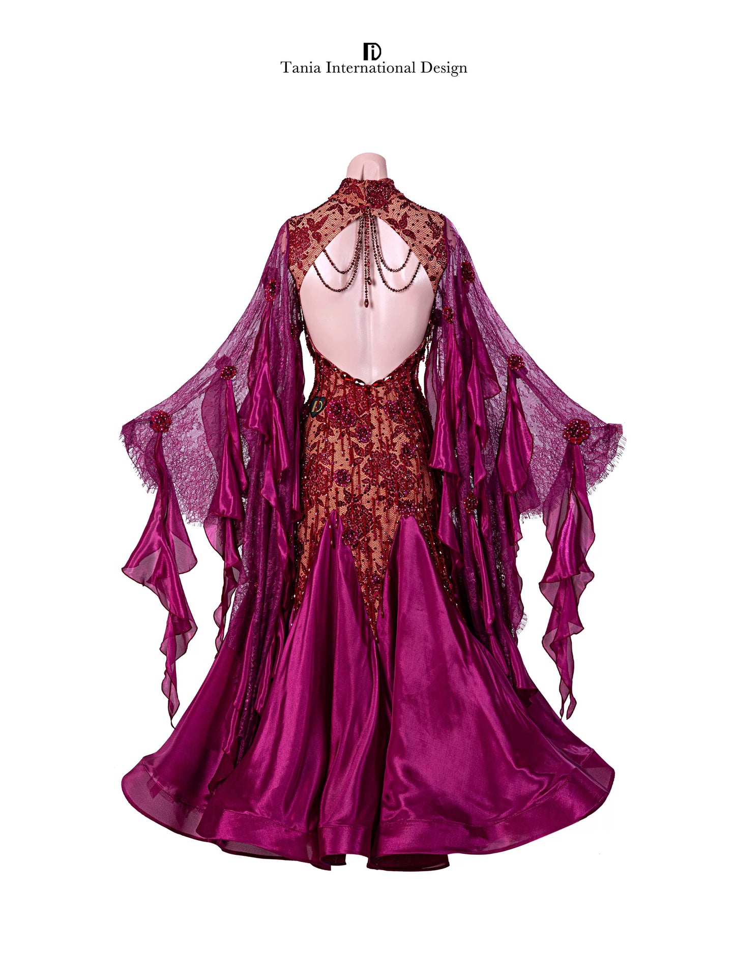 TID M1293A women's ballroom dance dress ballroom dance professional competition costume - Mine·Jas
