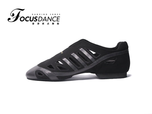 FocusDance  Dance Shoes Original Design Teacher Shoes Breathable Hollow Latin Modern Flat Bottom with Root