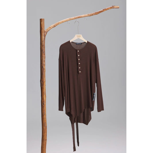 VERNAxBANGGIRL.VA008 Men's Designer Loose Latin Practice Top, Skin-Friendly Fabric - Mine·Jas