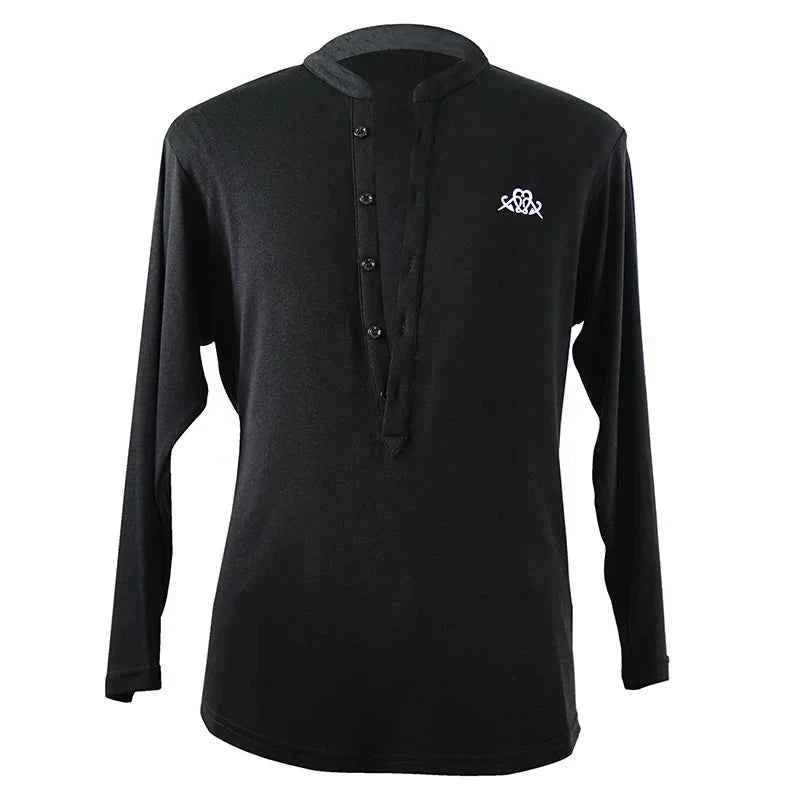 DONG XIN.NY187 dance suit, Tencel cotton top, men's Latin dance costume, national ballroom dance professional practice suit