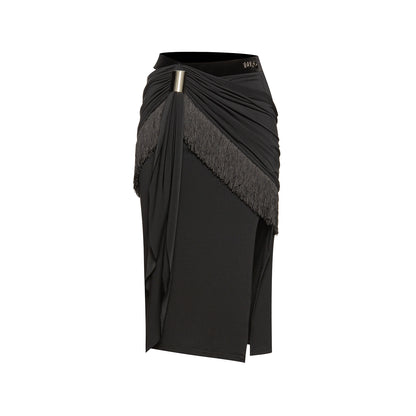 DUYQ [NSAD] 004 Rumba Kink Split Skirt Latin Women's Practice Suit Professional Premium New Product