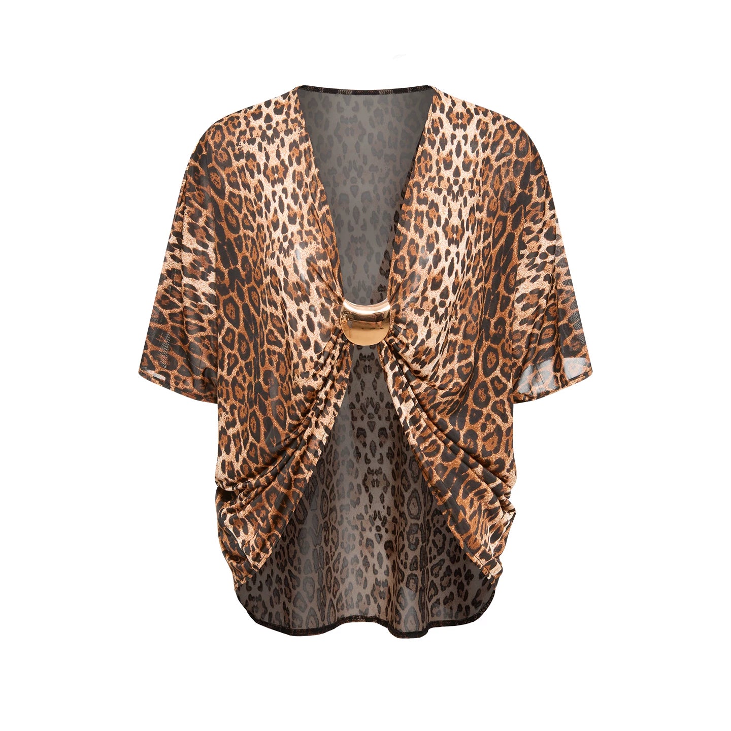 DUYQ "Leopard Hidden, Xia Ying" Latin 011 Teacher's Loose Top National Standard Women's Latin Dance Practice Suit - Mine·Jas