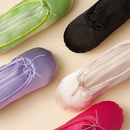 Description This adorable ballet pointe shoes shaped bag is handmade with soft, durable