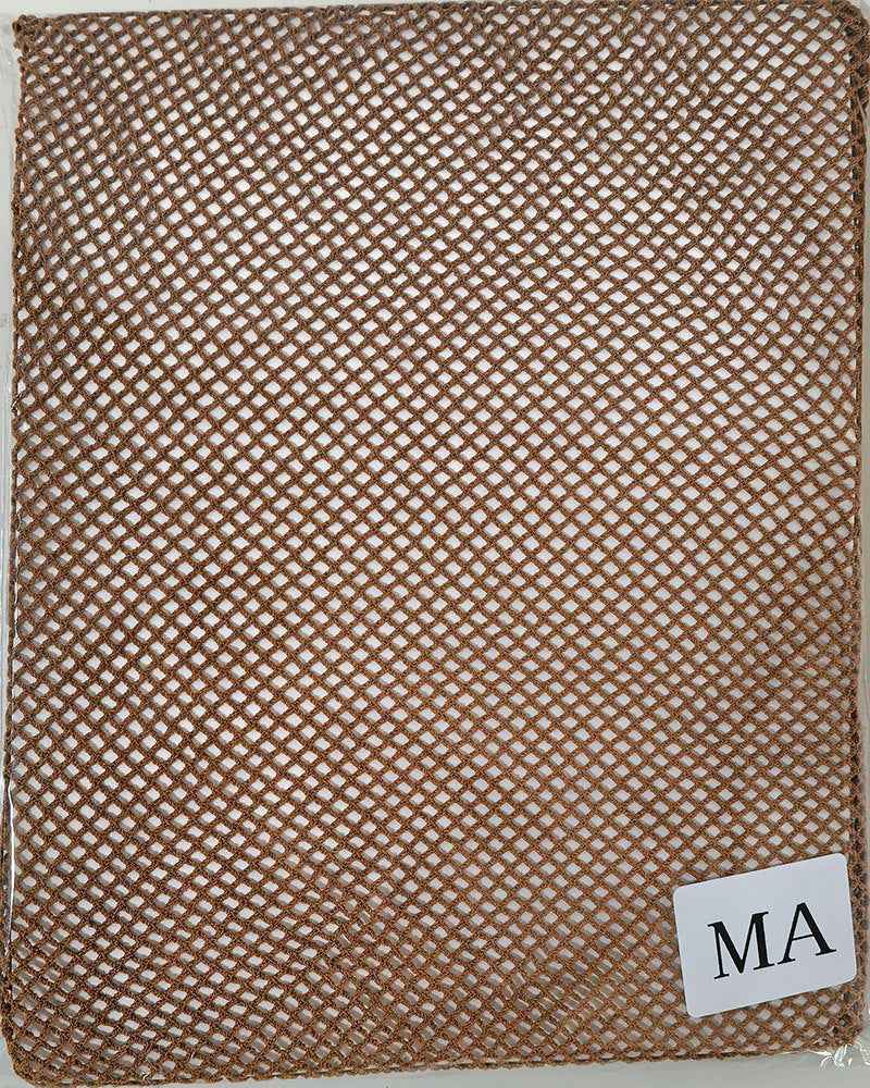 Professional Latin Dance Mesh Tights Caramel High Elastic Non-Slip Sole