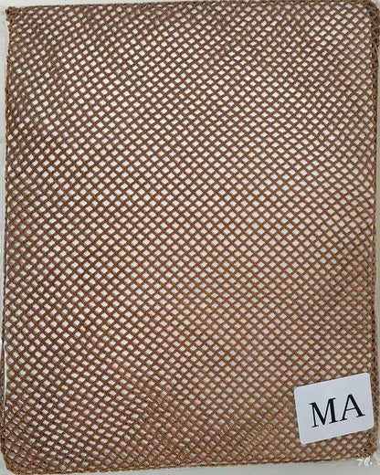 Professional Latin Dance Mesh Tights Caramel High Elastic Non-Slip Sole