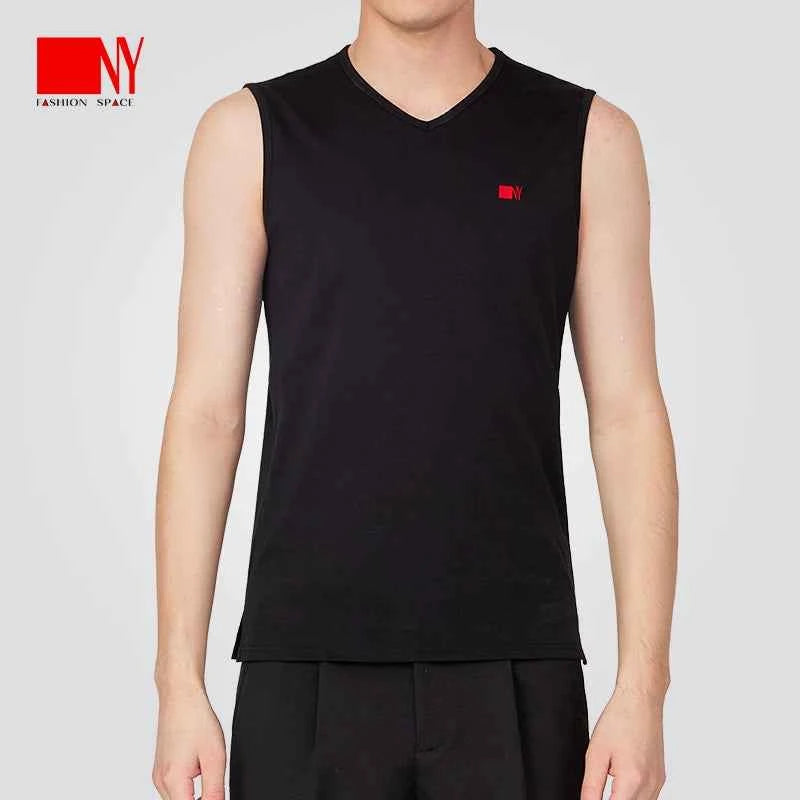 NY Fashion Men's V-Neck Vest Latin Dance Vest National Ball Dance Practice Suit Training Suit Men's 24134S
