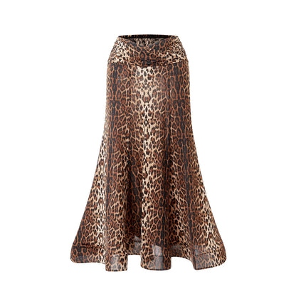 DUYQ "Leopard Hidden, Xia Ying" Modern 013 Lotus Leaf Edge One-piece Top Women's Modern Dance Practice Suit Professional