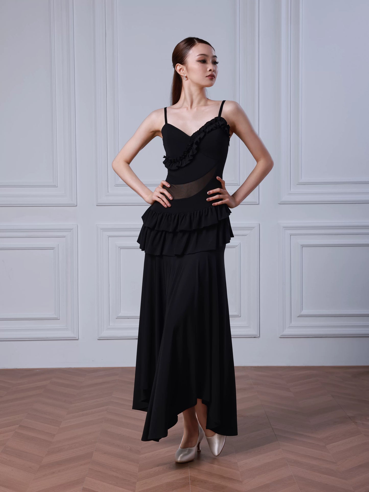 TID Modern Dance Dress New Premium Waltz Dress Adult Ladies Ballroom Dance Dress