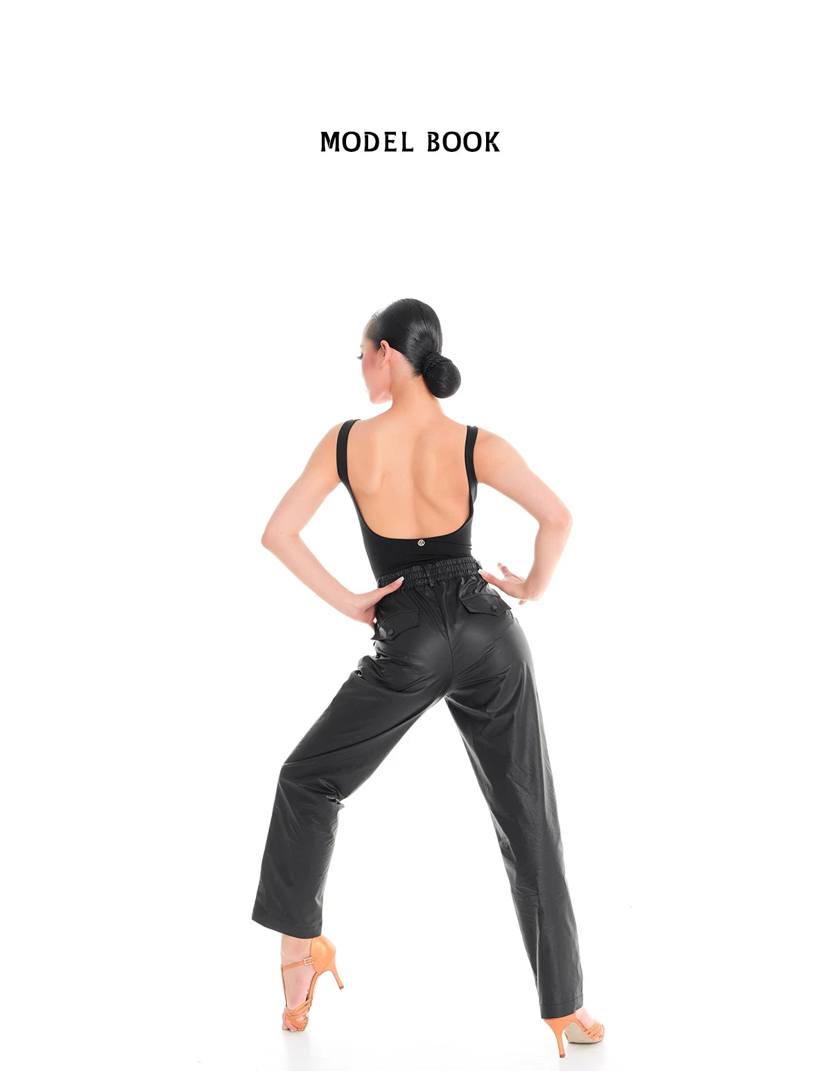 DUYQ "Female Teacher Series" 013 Adjustable elastic belt straight pants Latin dance practice clothes teaching class
