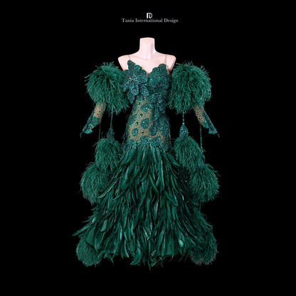 TID M1327 women's ballroom dance dress ballroom dance professional competition costume - Mine·Jas