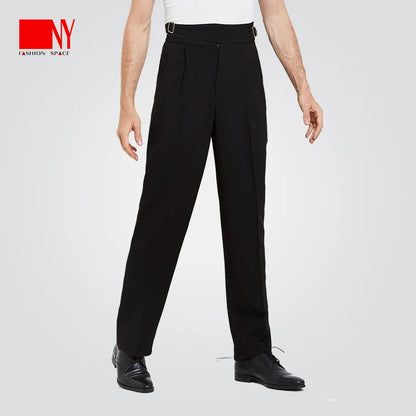 NY Fashion Autumn and Winter Latin Ballroom Dance Pants Men's High Waist Wide Leg Pants 21105K