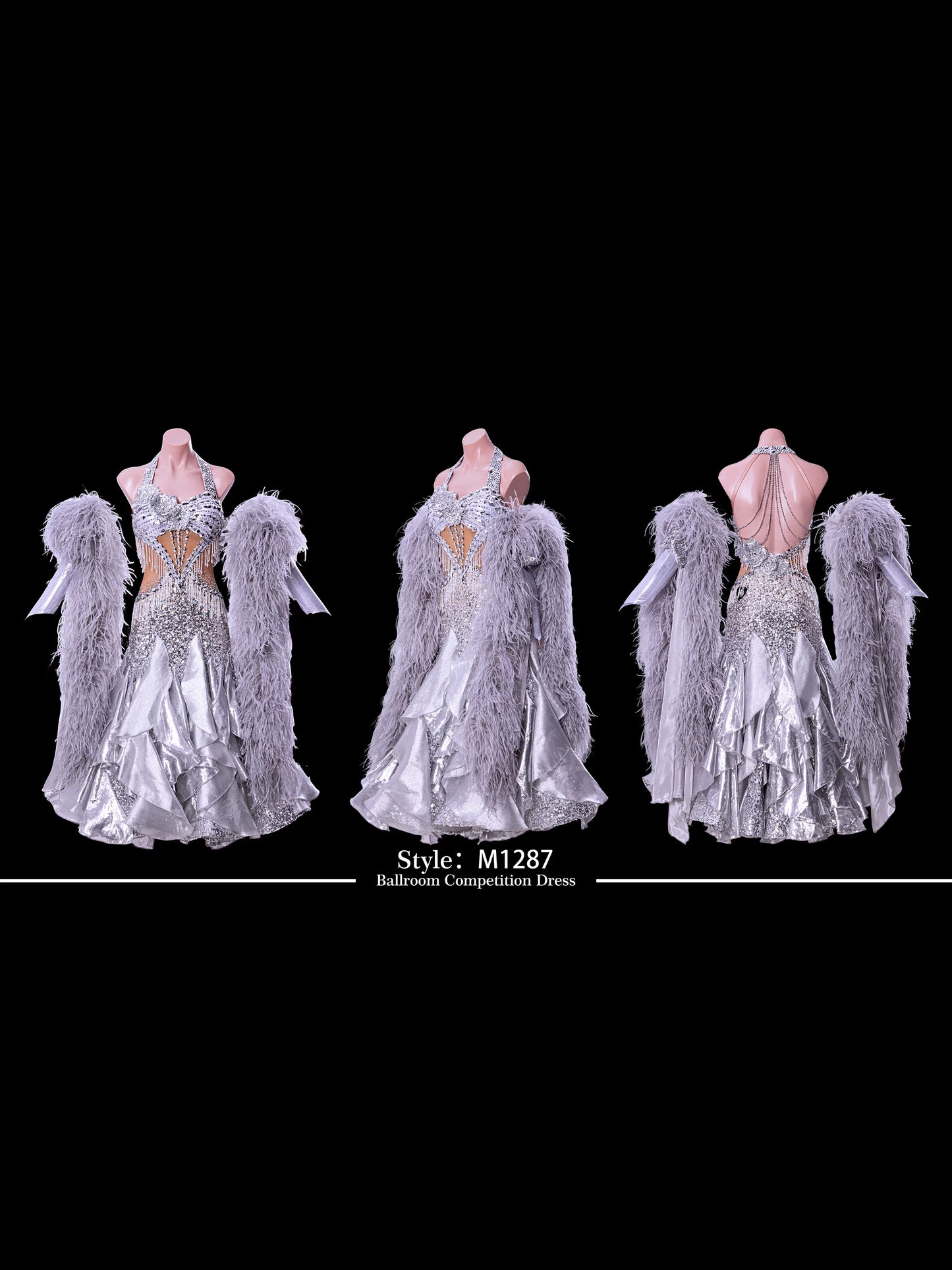 TID women's ballroom costume professional competition dress M1287 - Mine·Jas