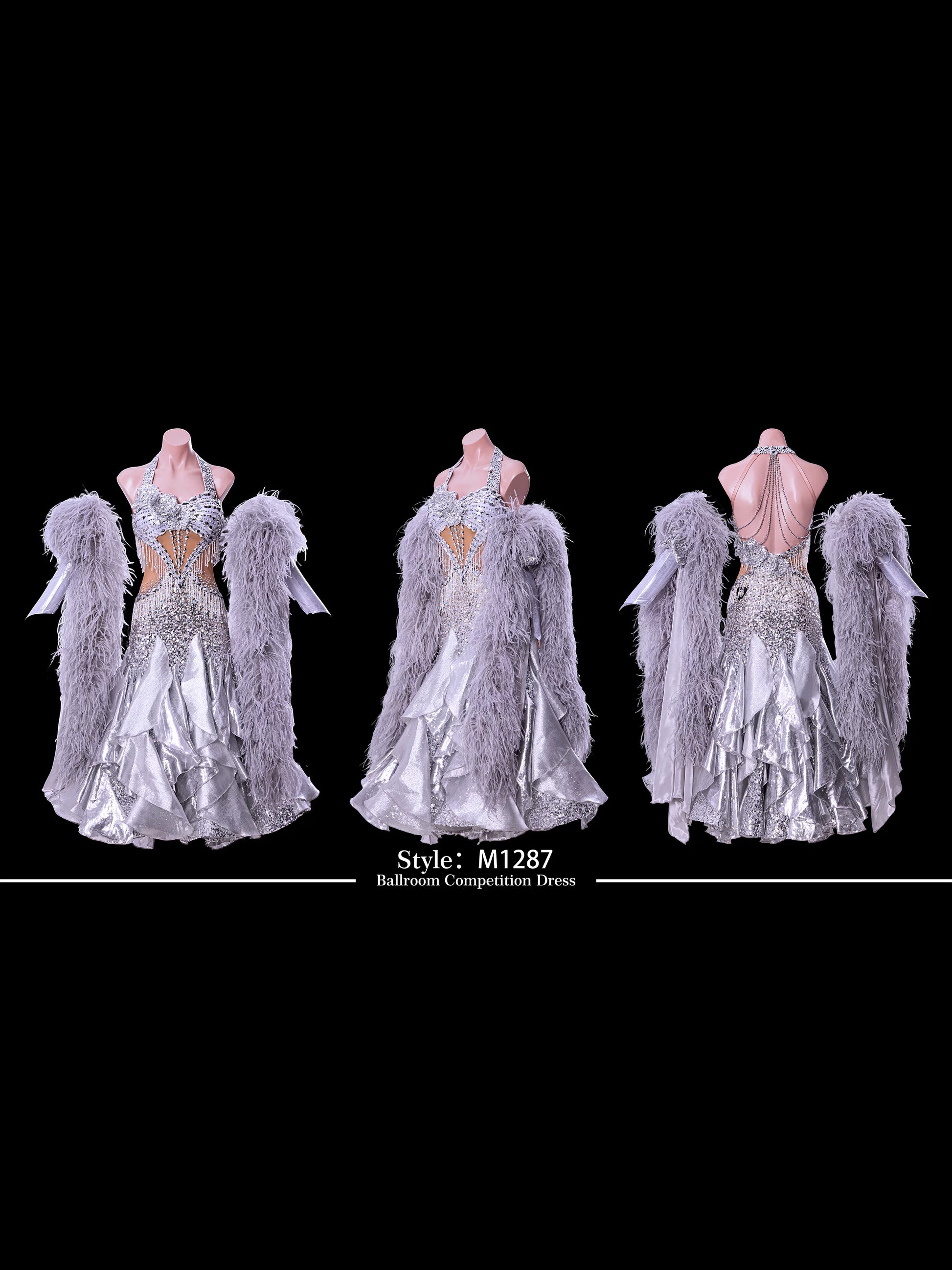 TID women's ballroom costume professional competition dress M1287 - Mine·Jas