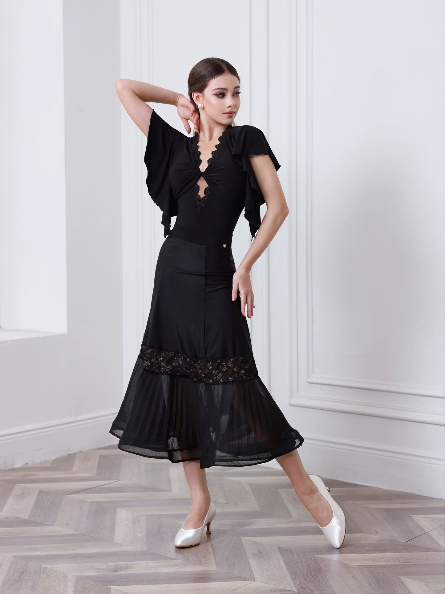 TID summer new ballroom dance skirt premium ballroom dance top