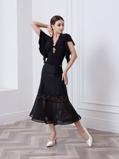 TID summer new ballroom dance skirt premium ballroom dance top