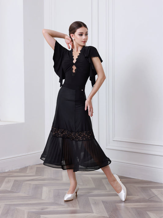 TID summer new ballroom dance skirt premium ballroom dance top