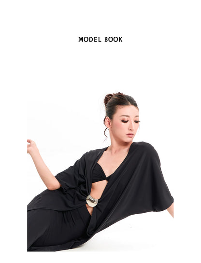 DUYQ "Mountain Awakening Rain Modern" 009 Teacher's Loose Top National Standard Women's Modern Dance Practice Suit Professional