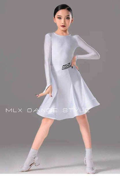 MLX children's Latin dance costumes children's competition grading regulations professional national standard dance performance costumes