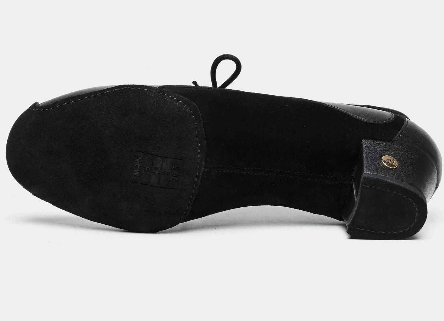 ABA Latin dance shoes professional adult men's dance shoes cowhide soft sole middle heel national standard dance shoes competition practice shoes A9080
