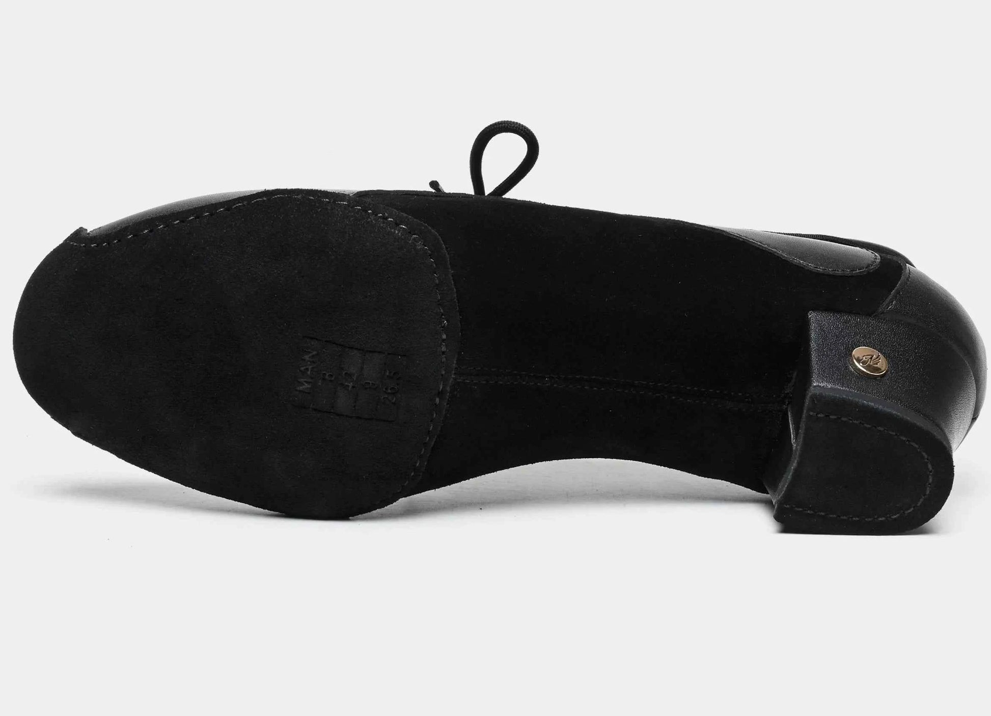 ABA Latin dance shoes professional adult men's dance shoes cowhide soft sole middle heel national standard dance shoes competition practice shoes A9080
