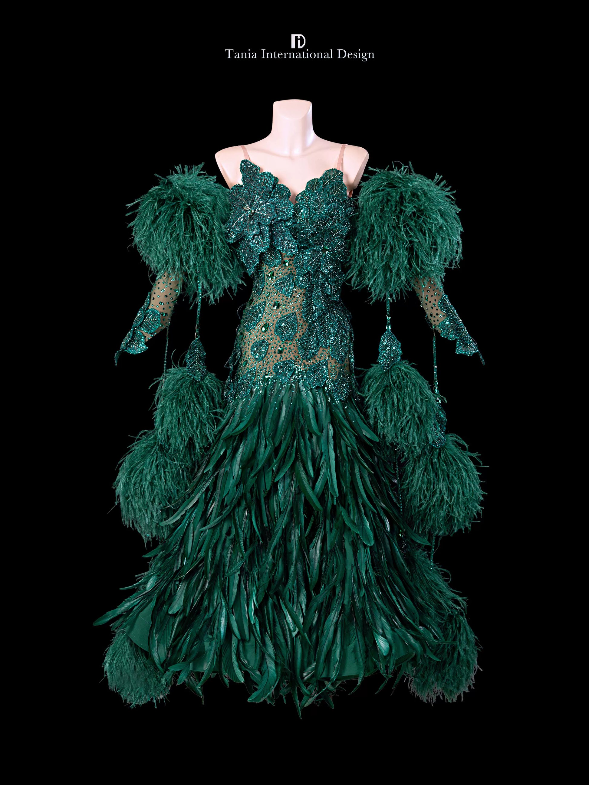 TID M1327 women's ballroom dance dress ballroom dance professional competition costume - Mine·Jas