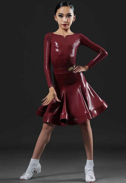 MLX.8981 high-end children's Latin dance costume competition grading regulations, tailor-made dance costumes