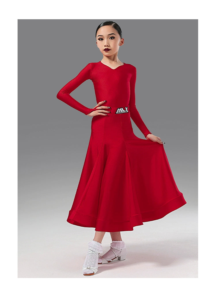 MLX.BJ01 2025 new children's modern dance suit three-piece suit professional Latin dance competition grading regulations clothing