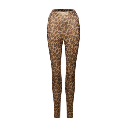DUYQ welfare single item 027 leopard print snake print tight Latin dance pants