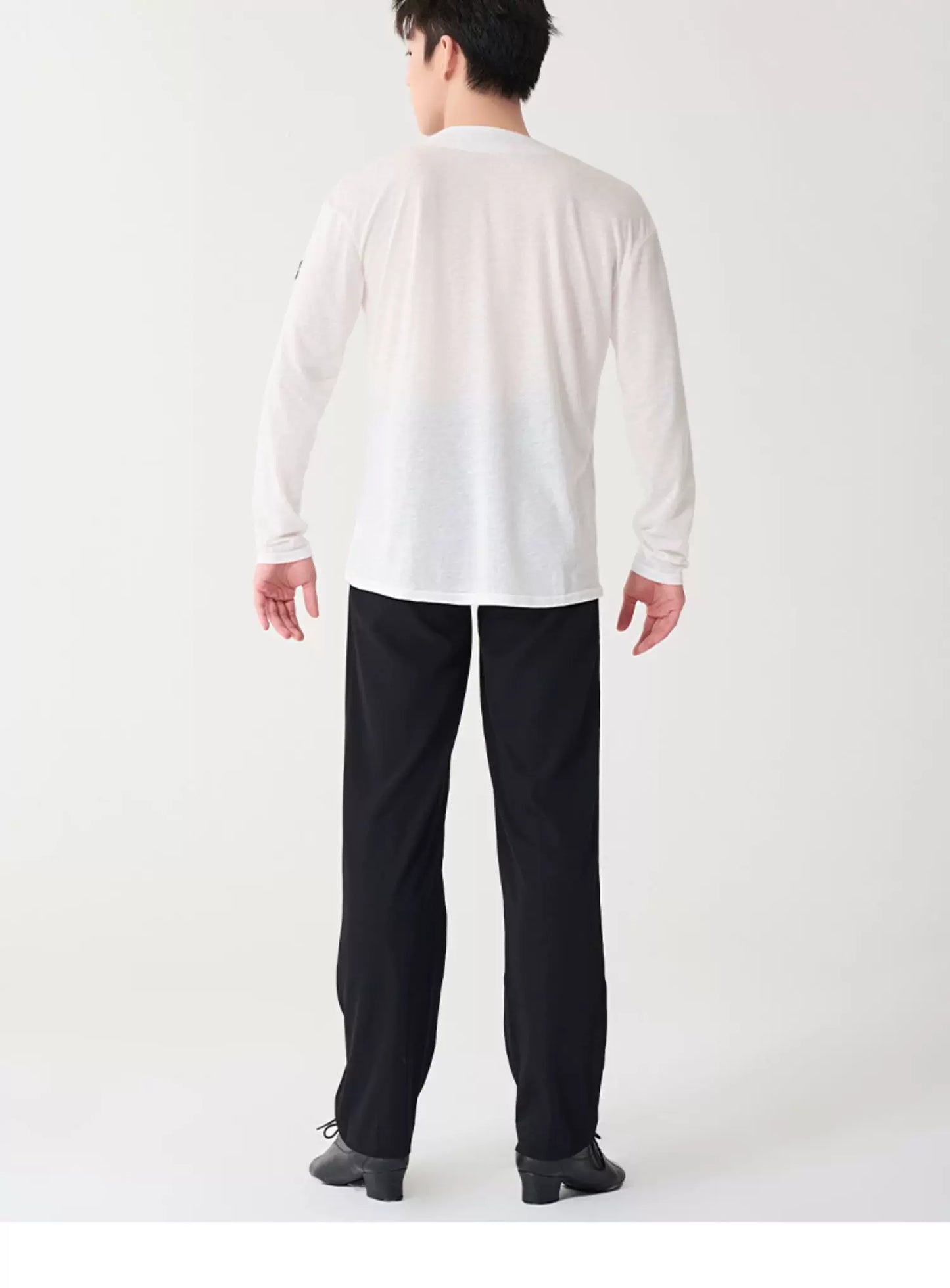 BOBO boys Latin dance clothing high-end new professional practice clothes men's adult loose art test long-sleeved top