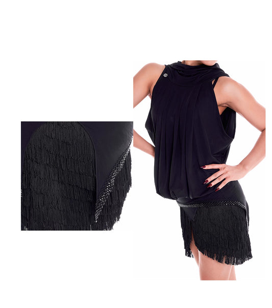 DUYQ "Mountain Awakening Rain Latin" 005 Classic Halter Buttocks Top National Standard Female Teacher Latin Practice Suit