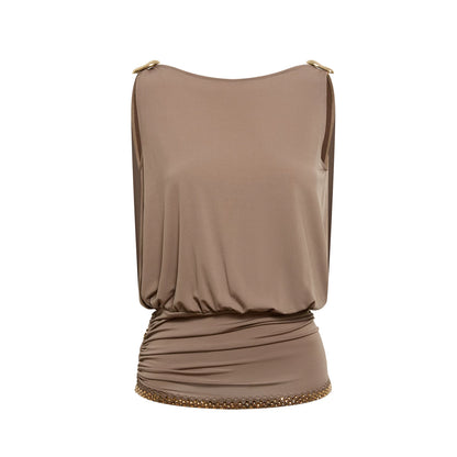 DUYQ [Polina-3] 003 Double-sided swinging collar women's top national standard Latin dance practice clothes professional performance