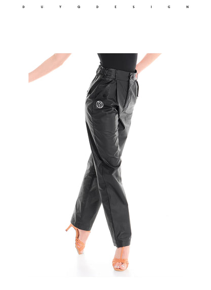 DUYQ "Female Teacher Series" 013 Adjustable elastic belt straight pants Latin dance practice clothes teaching class