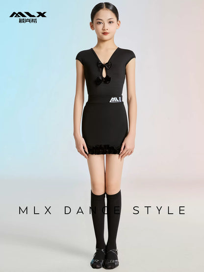 MLX8215/8400 Latin dance costumes for children in summer, high-end girls' professional dance training performance