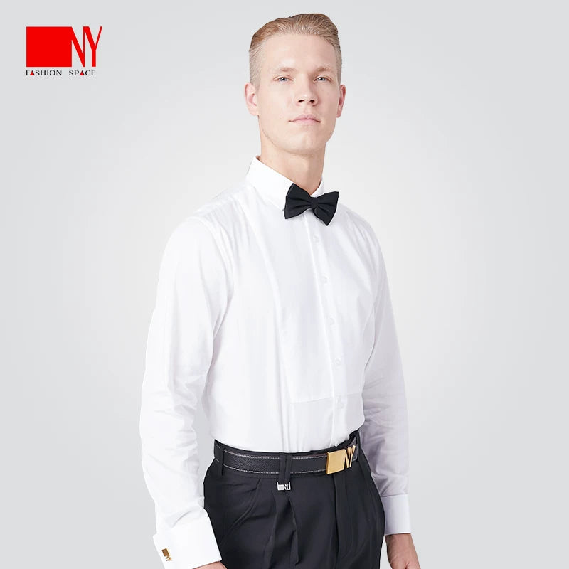 NY Fashion Men's Top Men's Dress Shirt Ballroom Dance Shirt 91009C
