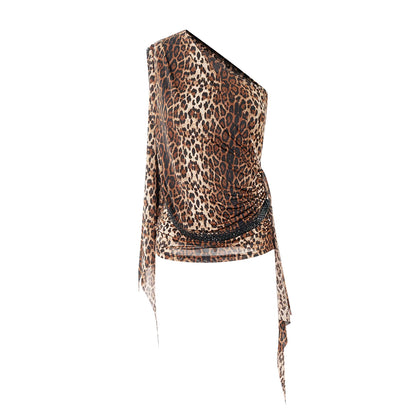 DUYQ "Leopard Hidden, Xia Ying" Modern 007 Ribbon Top National Standard Women's Modern Dance Practice Suit Professional New Product